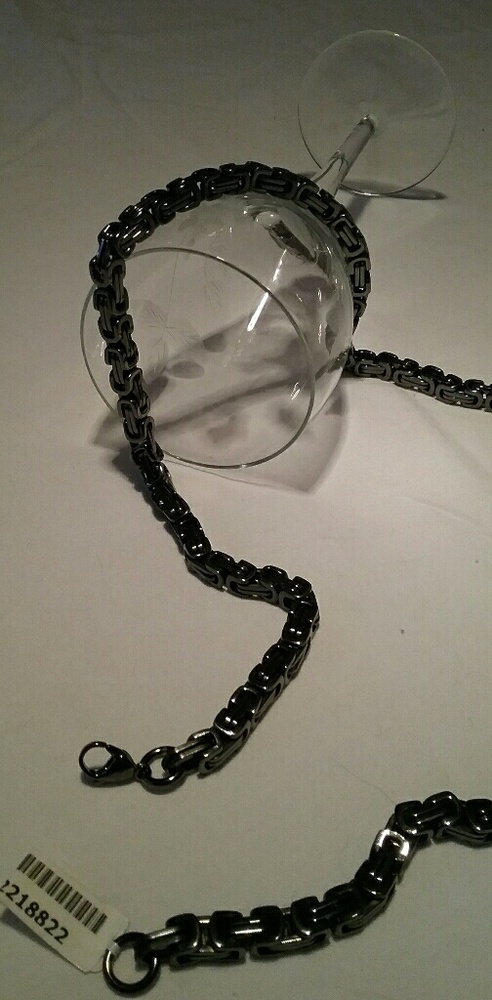 Ion Plated Black Stainless Steel 24" Chain